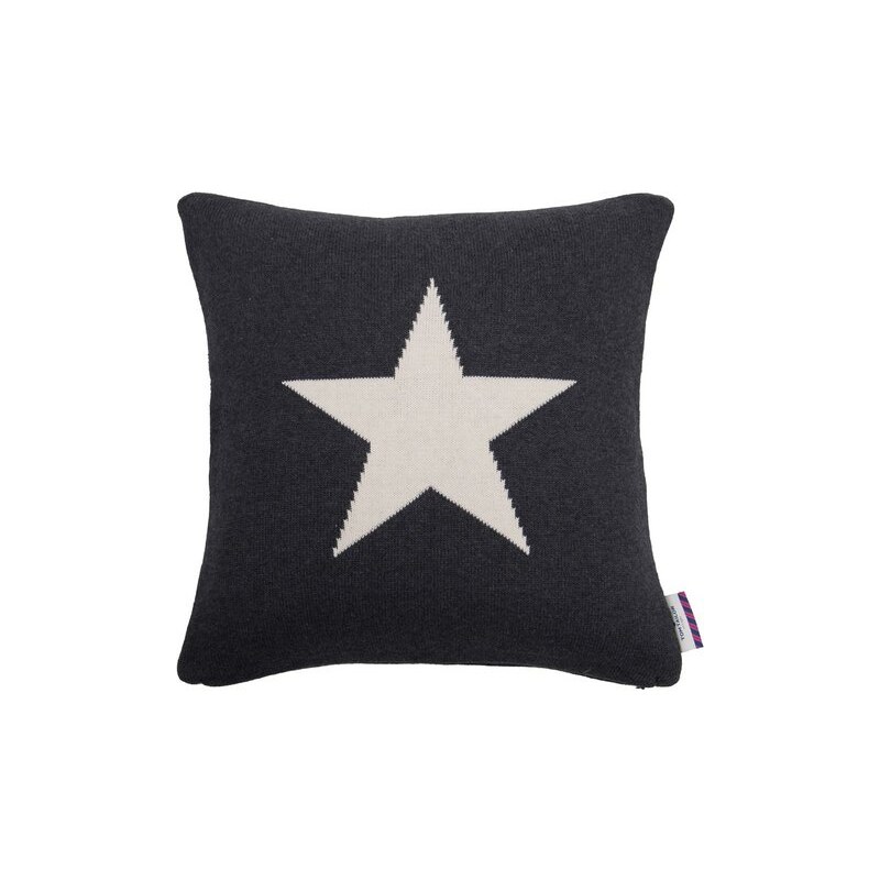 Tom Tailor Kissenhülle Knitted Star (1 Stück) grau 1 (40x40 cm)
