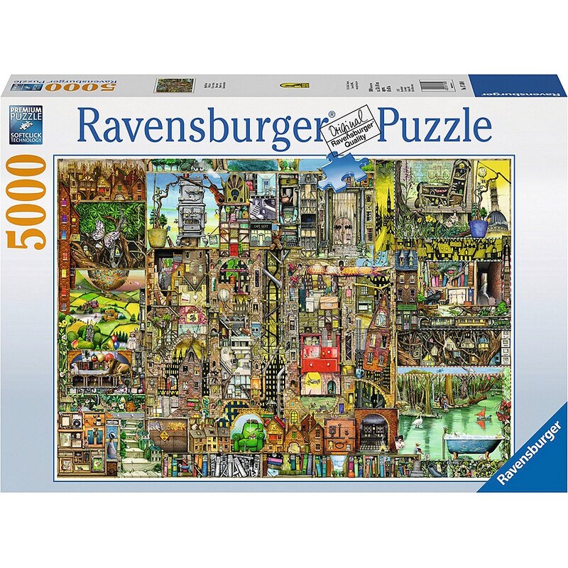 Ravensburger Puzzle, 5000 Teile, »Skurrile Stadt«