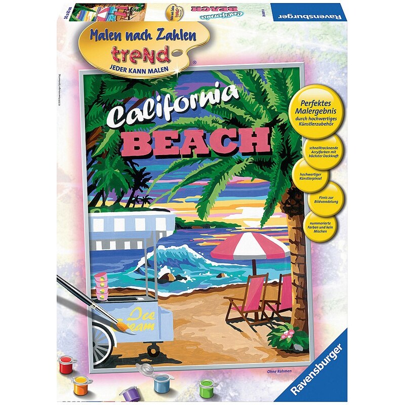 Ravensburger Malen nach Zahlen, »California Beach«
