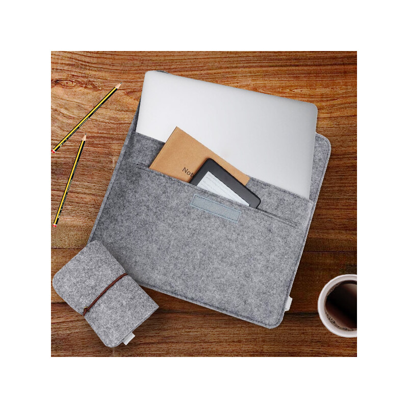 Lesara 15 Zoll Notebook Tasche für Apple MacBook Pro Retina mit Klett