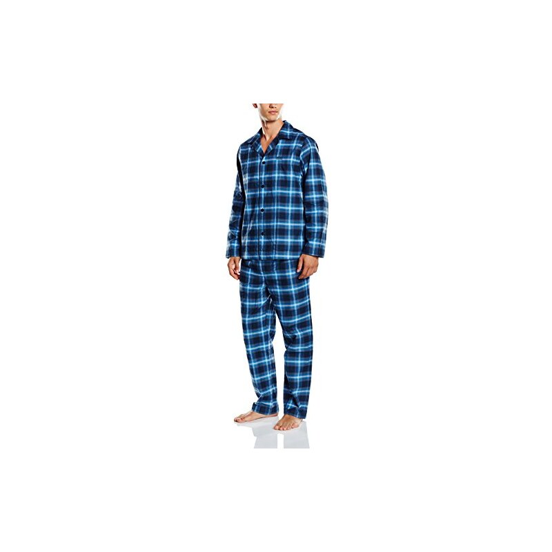 BOSS Hugo Boss Herren Zweiteiliger Schlafanzug Geschenkset Cosy Flanell Pyjama 4, Kariert