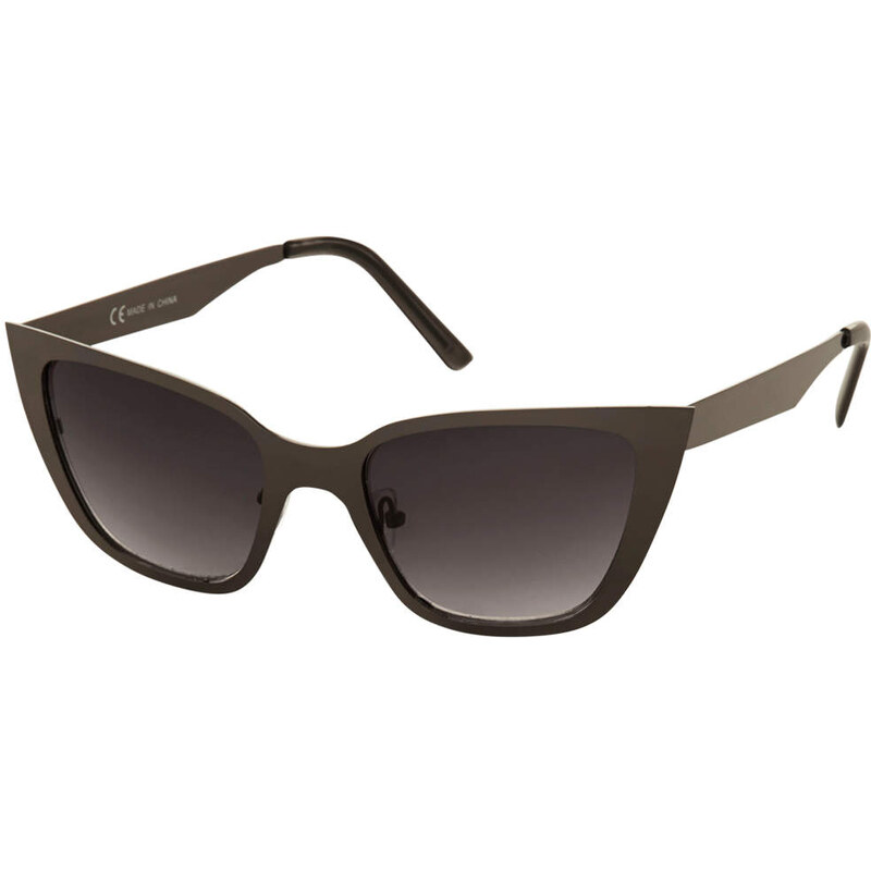 Topshop Glatte Katzenaugen-Sonnenbrille mit Metallrahmen