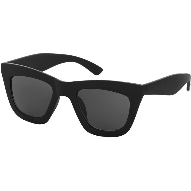 Topshop Flat-Top-Sonnenbrille mit Katzenaugen - Schwarz