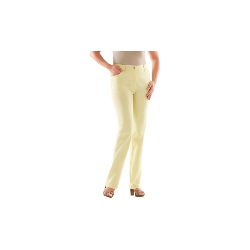Damen Lady Jeans mit rückwärtigem Dehnbund LADY gelb 19,21,22,24,25,26,27