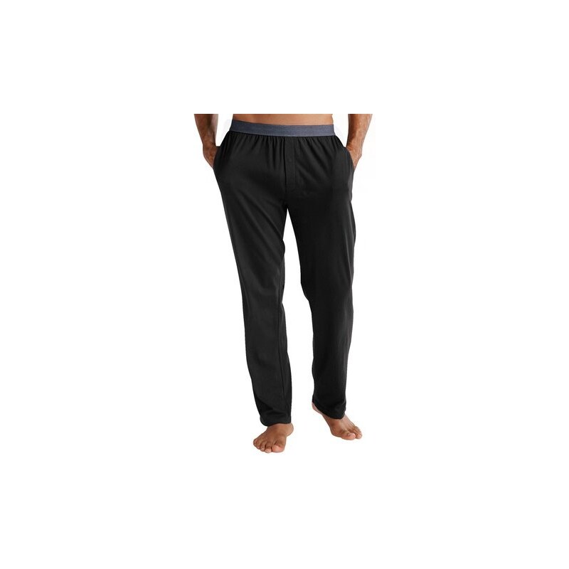 Le Jogger Relaxhose zum Schlafen und Wohlfühlen mit weichem Webbund in Jeans-Optik schwarz L(6),M(5),S(4),XL(7),XXL(8)