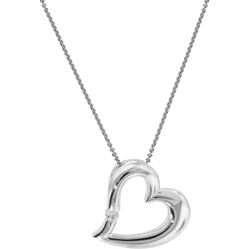 trendor Silber-Halskette mit Herz 63904
