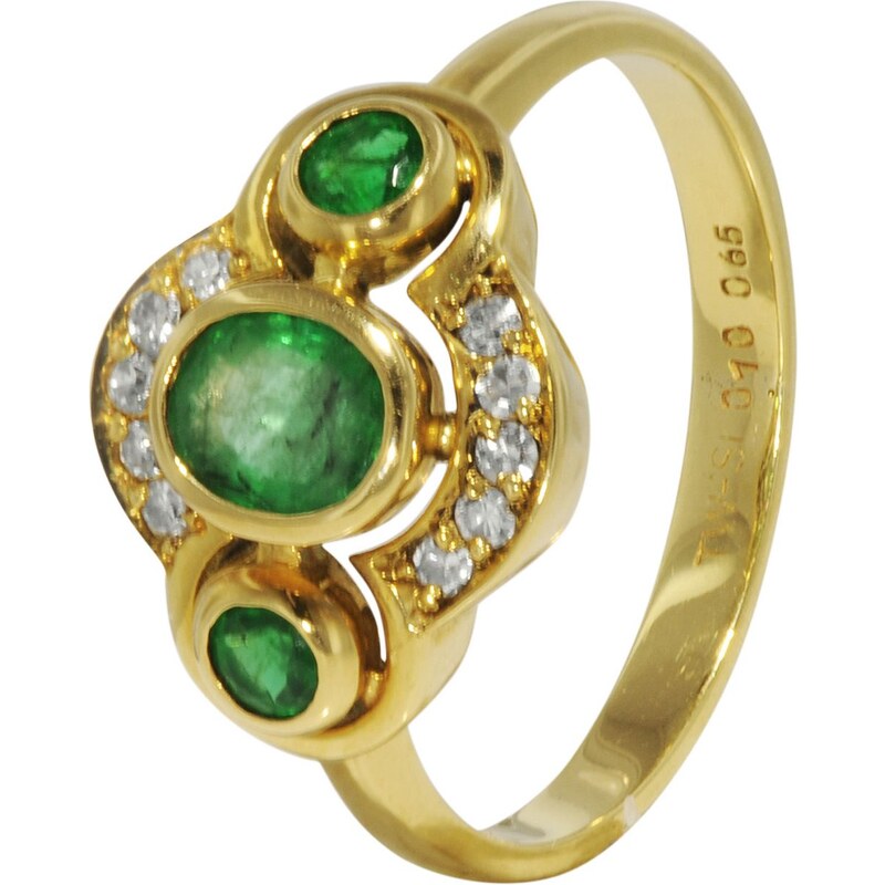 trendor Smaragd-Ring Gold 70609-52, 52/16,6