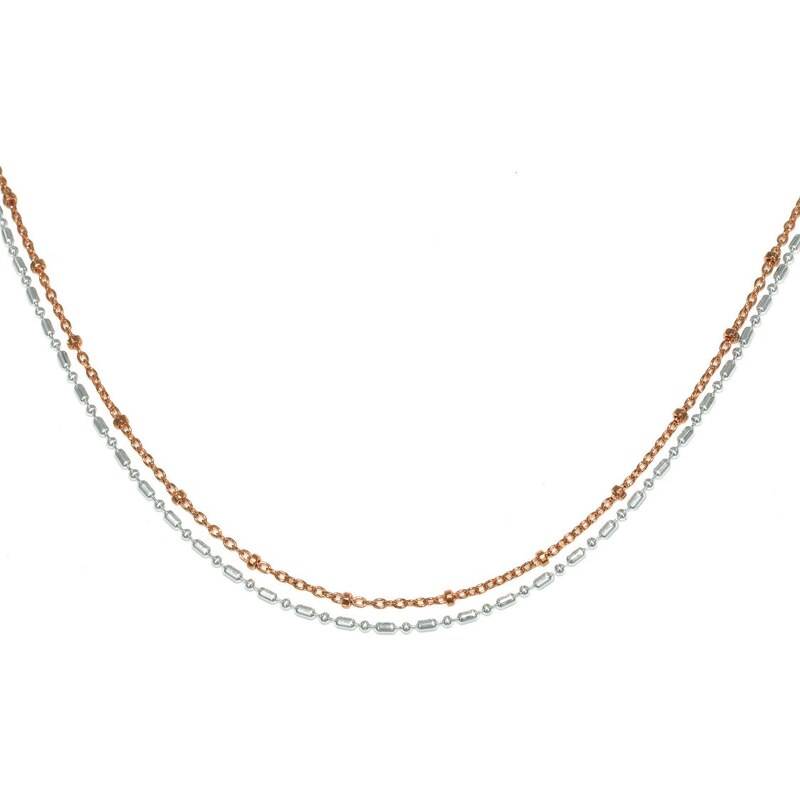 trendor Halskette 925/- Silber Bicolor 73563