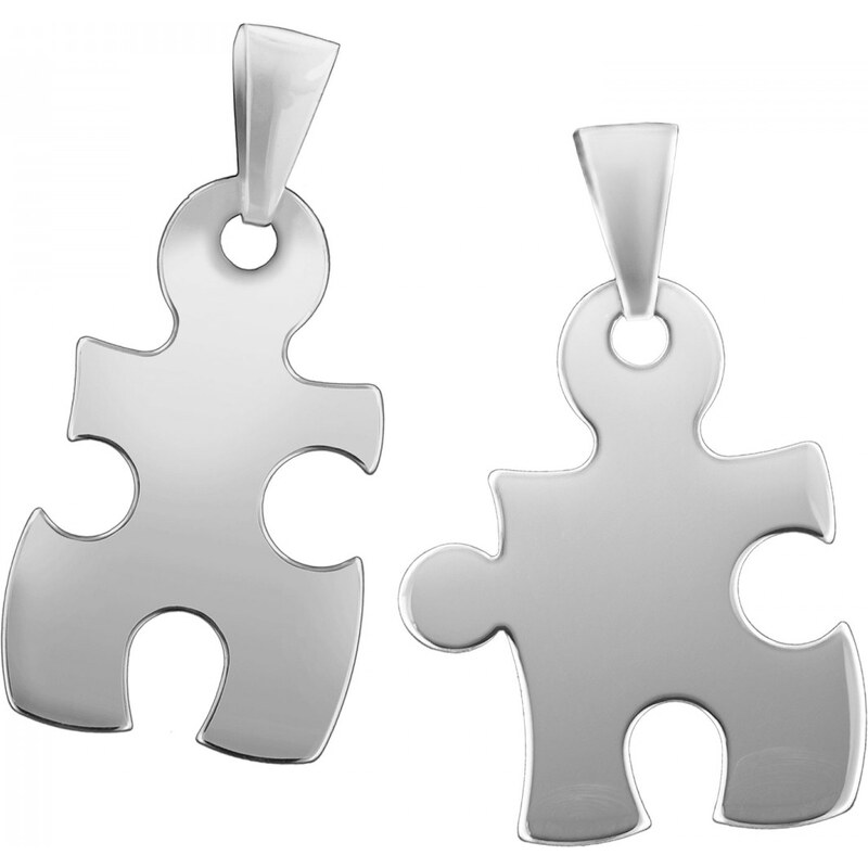 trendor Silber Partner-Anhänger Puzzle 87400
