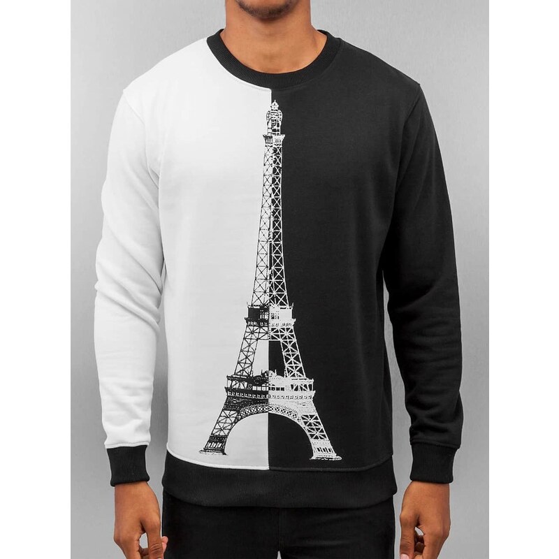 Just Rhyse Eiffel Tower Sweatshirt Black White