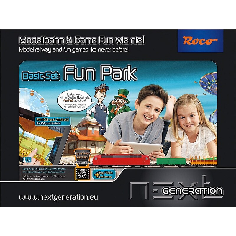 Roco Modelleisenbahn Starter-Set, Spur H0, »Next Generation - Fun Park - Basisset - Gleichstrom«