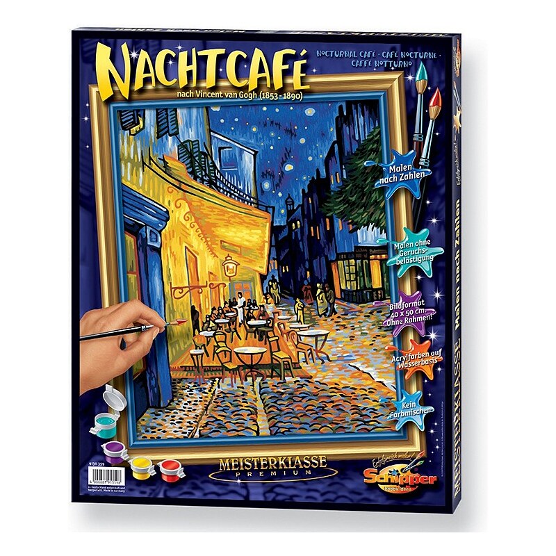 Malen nach Zahlen, »Das Nachtcafé nach Vincent van Gogh (1853 - 1890)«, Schipper