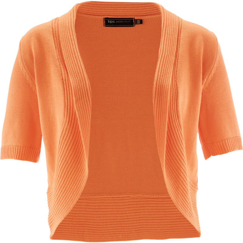 bpc selection Strickbolero kurzer Arm in orange für Damen von bonprix