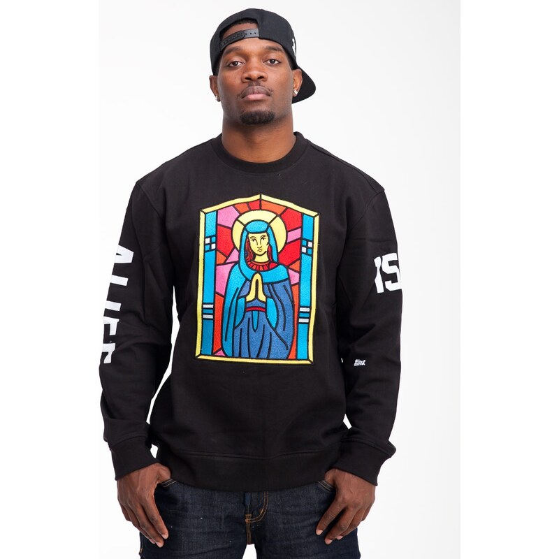 Alife Stained Glass Crewneck Black
