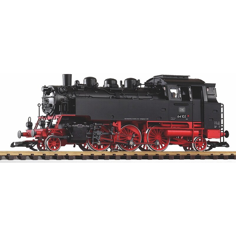 PIKO Dampflokomotive mit Dampf, Spur G, »Dampflok BR 64, DB - Gleichstrom«