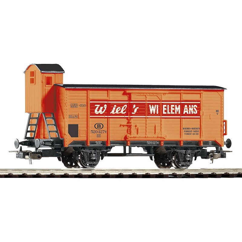 PIKO Güterwagen, »Gedeckter Güterwagen Wiel's mit Bremserhaus, B - Gleichstrom«, Spur H0
