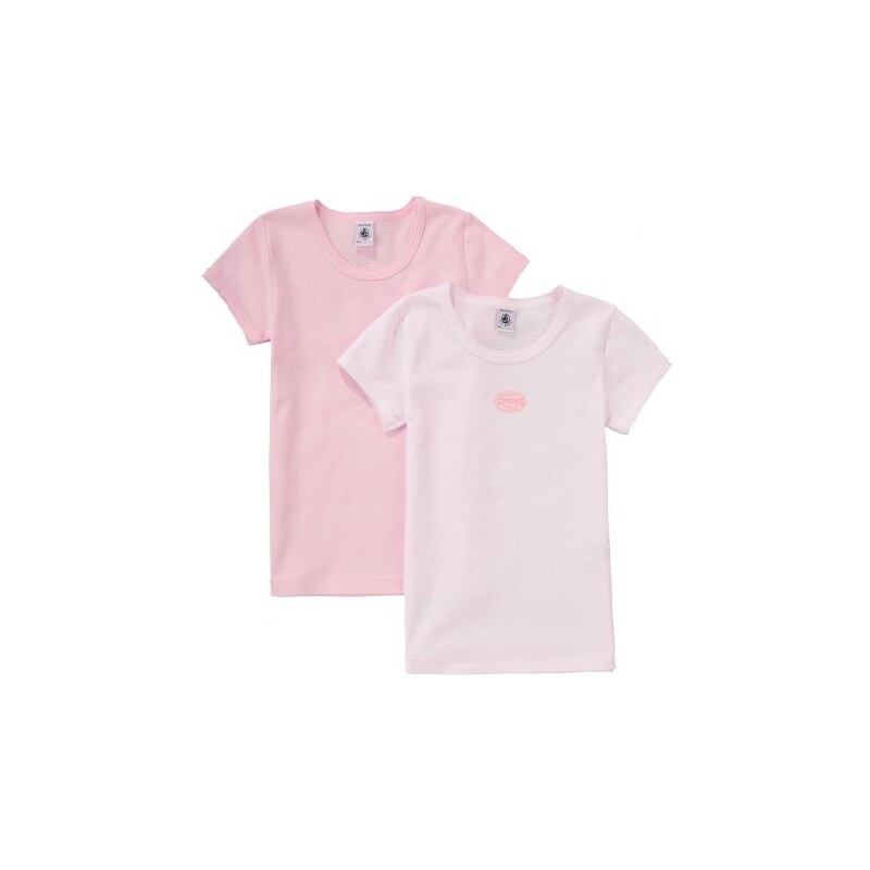Petit Bateau - Mädchen T-Shirt 2er Pack für Mädchen