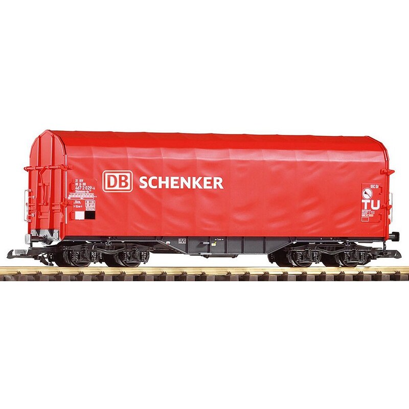 PIKO Güterwagen, Spur G, »Schiebeplanenwagen Shimmns, DB-Schenker - Gleichstrom«