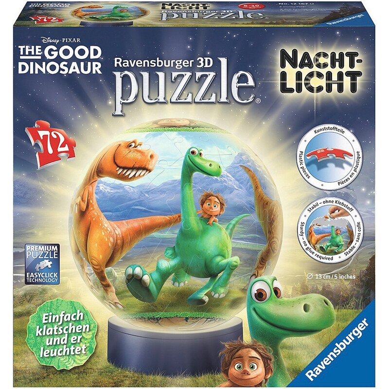 Ravensburger 3D Puzzleball mit Nachtlichtfunktion, »Disney-The Good Dinosaur«