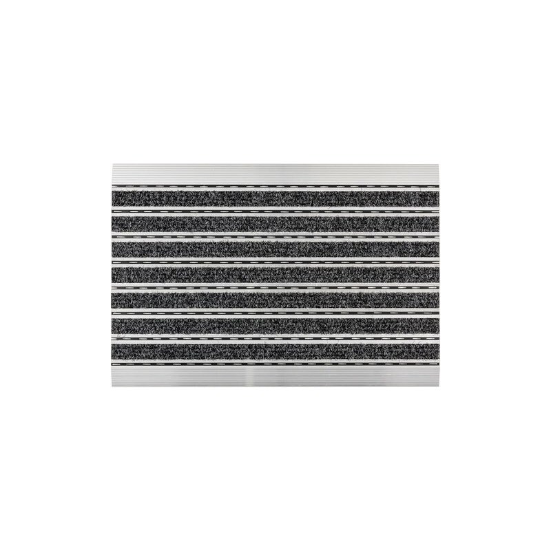 ASTRA Fußmatte Astra Rips mit Aluminiumrahmen grau 15 (B/L: 40x60 cm)