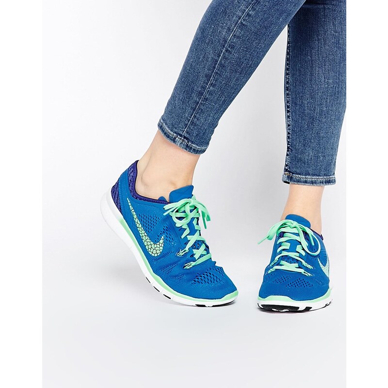 Nike - Free 5.0 TR - Atmungsaktive, grüne Sneakers - Grün/Leuchtend