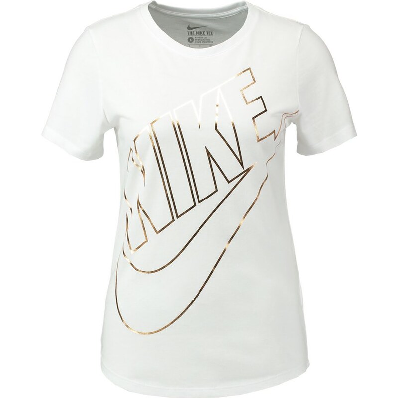 Nike Sportswear TShirt print weiß/gold