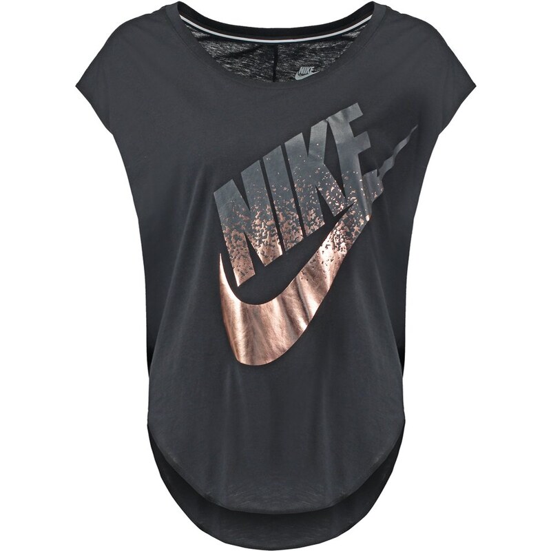 Nike Sportswear SIGNAL TShirt print black/metallic/red/bronze