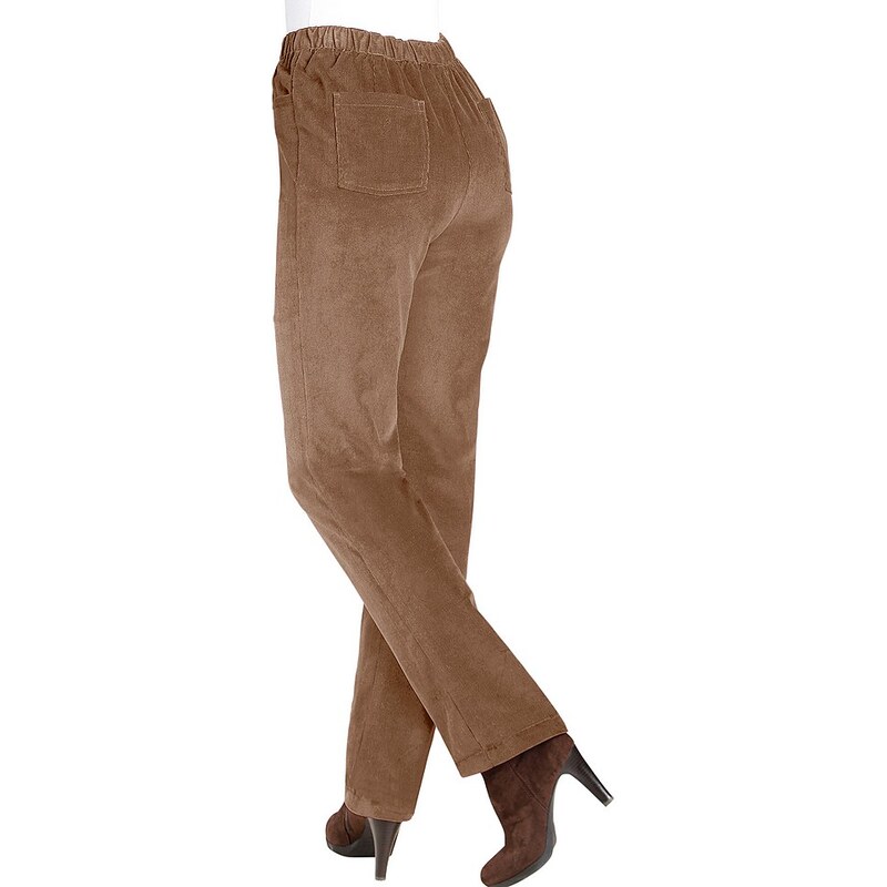 Classic Basics Cord-Hose mit fester Bundpatte vorne für eine flache Bauchpartie