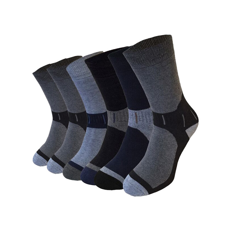 Lesara 12er-Set Socken mit farblich abgesetzter Spitze - Mehrfarbig - 40-43