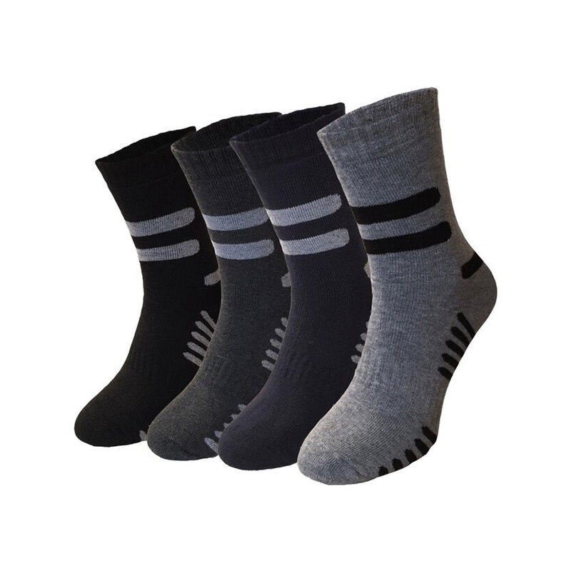Lesara 8er-Set Socken im Streifen-Design - Mehrfarbig - 39-42