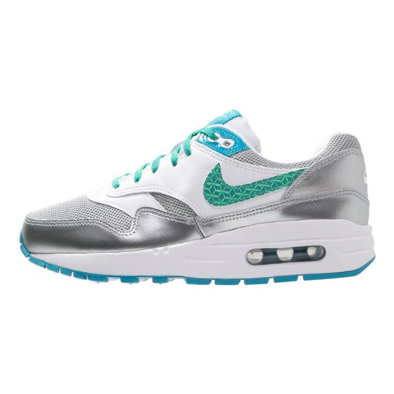 Nike Sportswear AIR MAX 1 Sneaker low white/blue lagoon/electro green