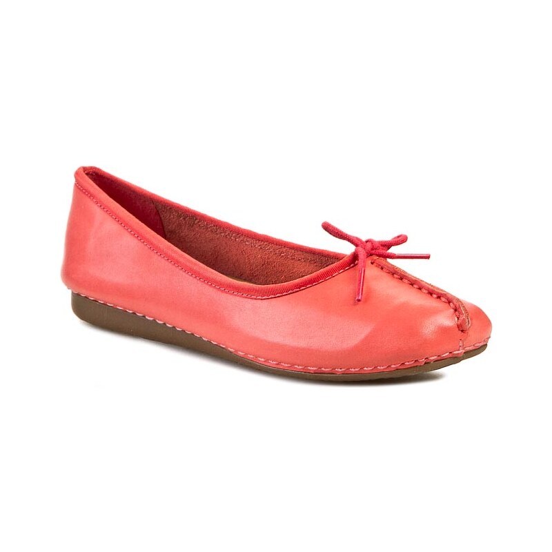 Ballerinas CLARKS - Freckle Ice 261083384 Coral Leather