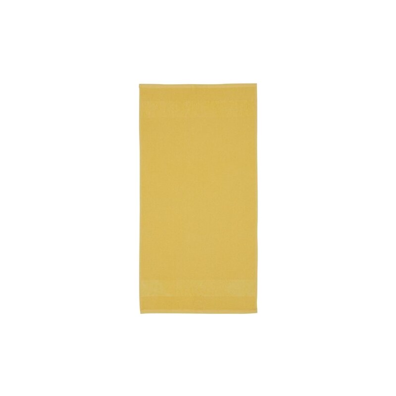 Ecorepublic Home Handtücher Leonard mit feiner Struktur gelb 2x 50x100 cm