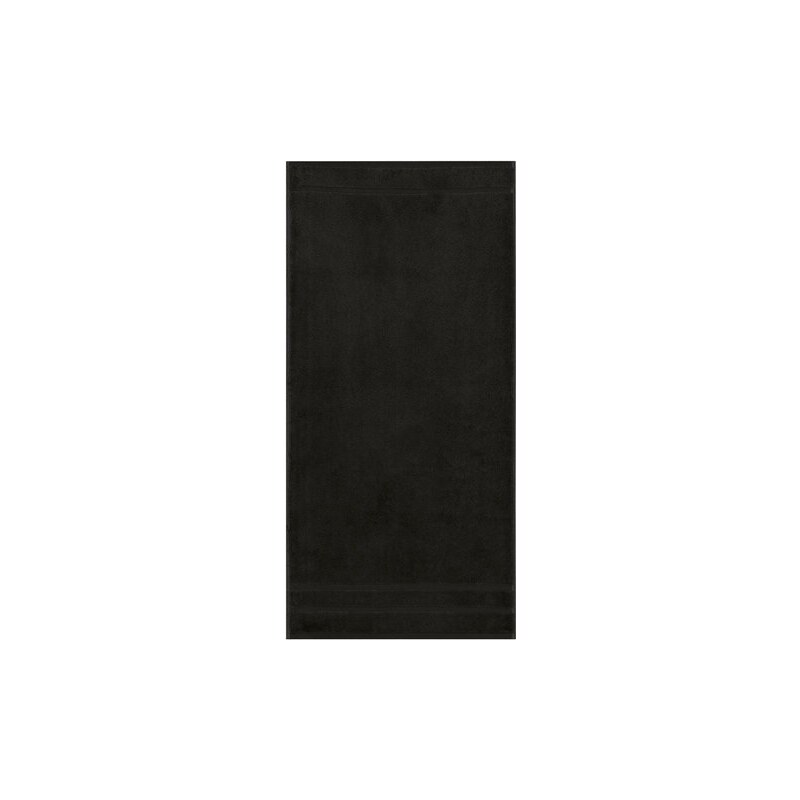 Badetuch Prestige in Uni mit Bordüre Egeria schwarz 1x 75x160 cm