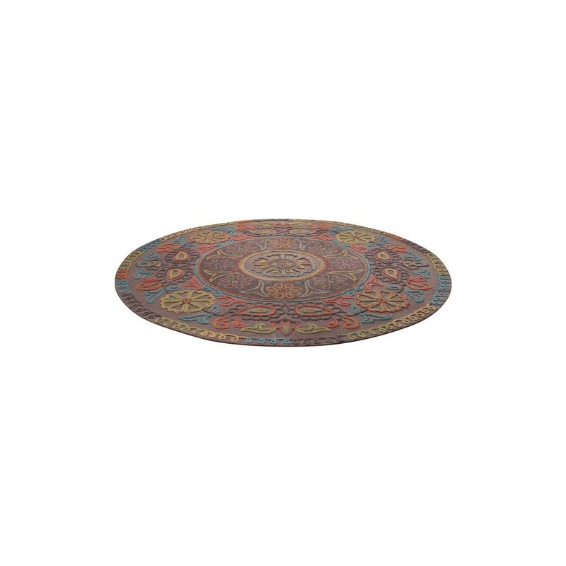 Teppich Mandala handgearbeitet Esprit Home braun 10 (Ø 250 cm),7 (Ø 100 cm),9 (Ø 200 cm)