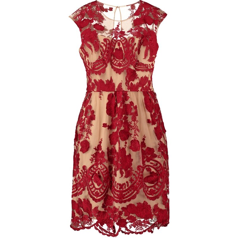 Marchesa Notte Cocktailkleid / festliches Kleid red