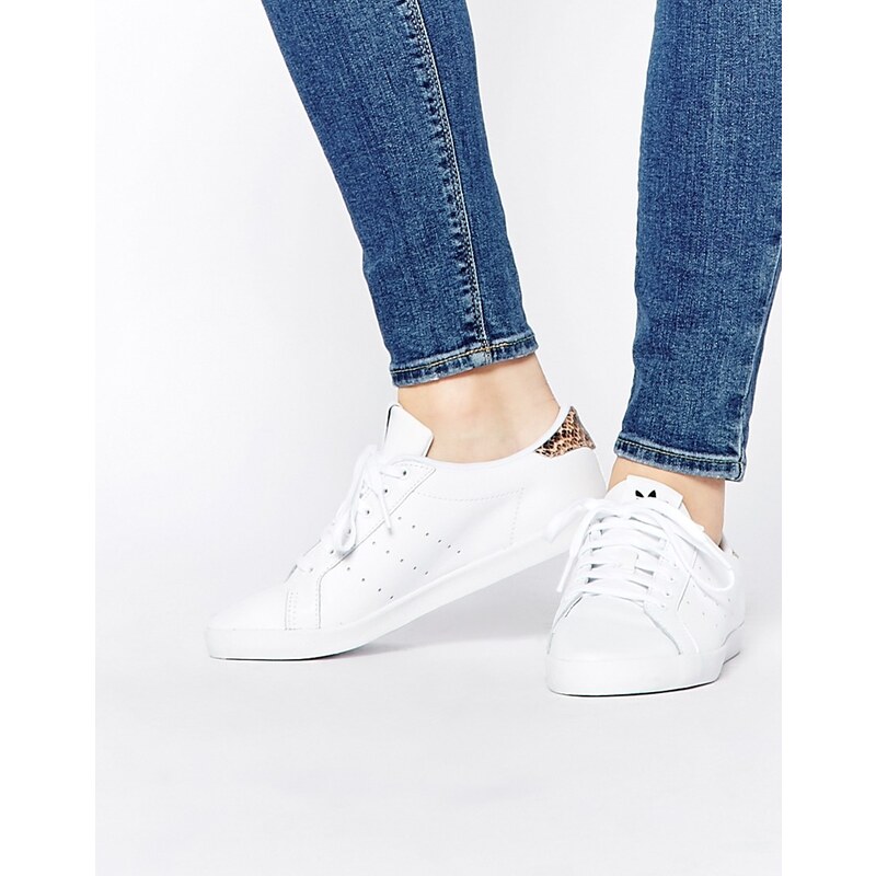 adidas Originals - Miss Stan - Weiße Sneakers mit Leopardenmuster