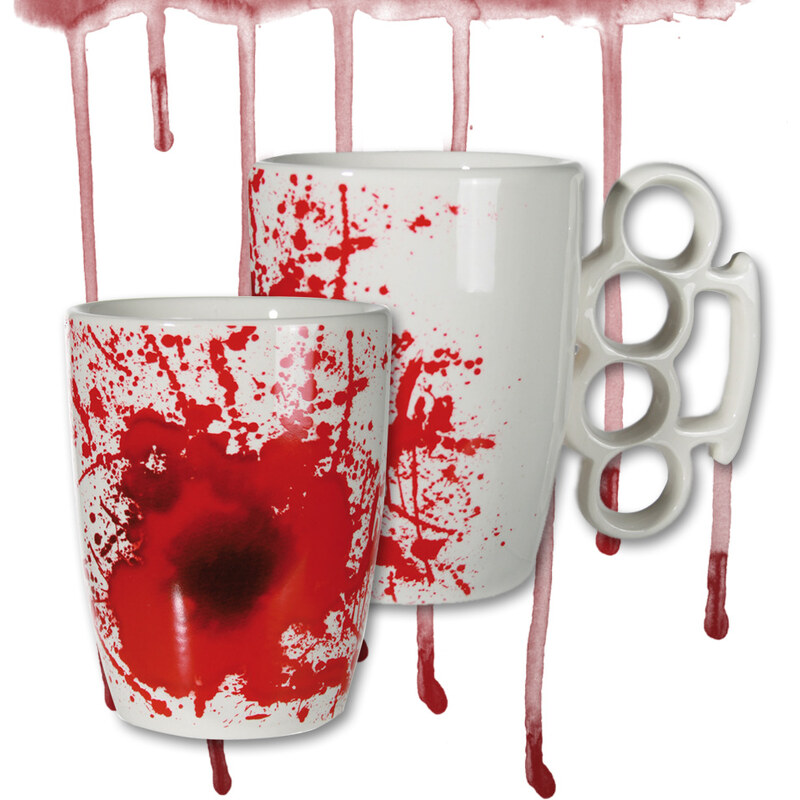 Lesara Keramik-Tasse mit Blutflecken