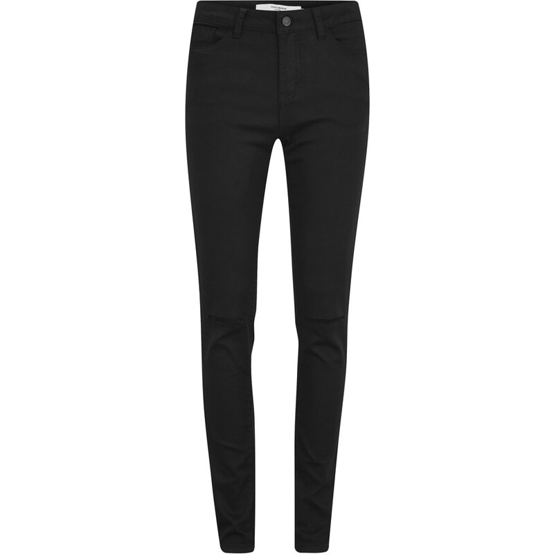 Vero Moda Women's Seven Slim Ripped Jeans - Black - W32/L28