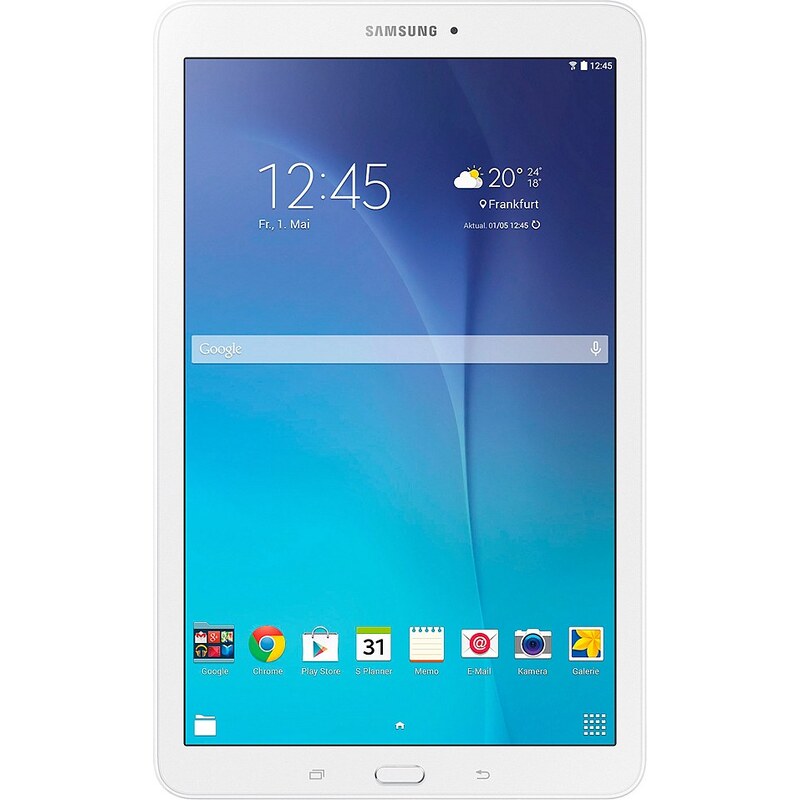 Samsung Galaxy Tab E Tablet-PC, Android 4.4 (KitKat), Quad-Core, 24,3 cm (9,6 Zoll), 1536 MB