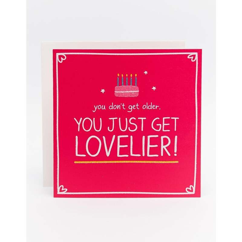 Happy Jackson - Lovelier Geburtstagskarte - Mehrfarbig