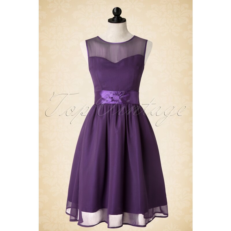 Lindy Bop 50s Candy Party Prom Dress in Purple