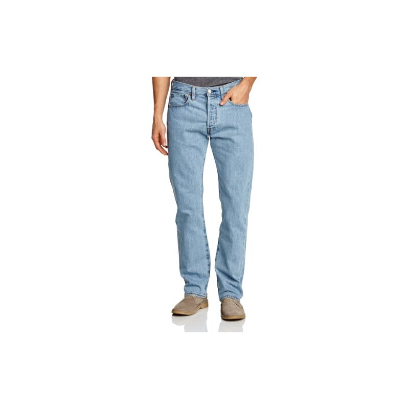 Levi's Herren Jeans 501 Original Straight Fit, W32/L34, Blau (Light Broken-In)