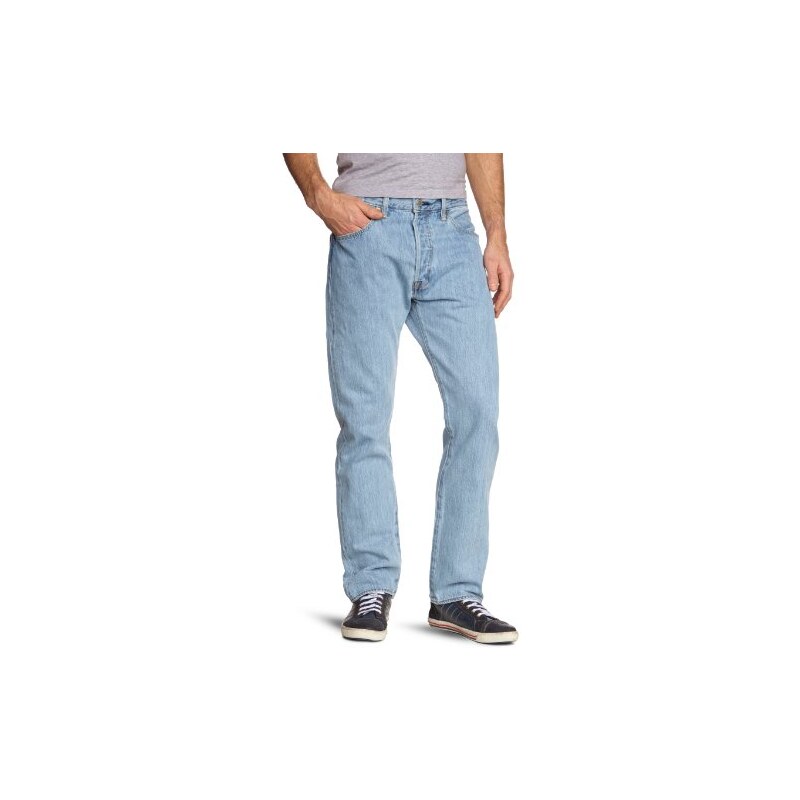 Levi's Herren Jeans 501 Original Straight Fit, W33/L30, Blau (Light Broken-In)