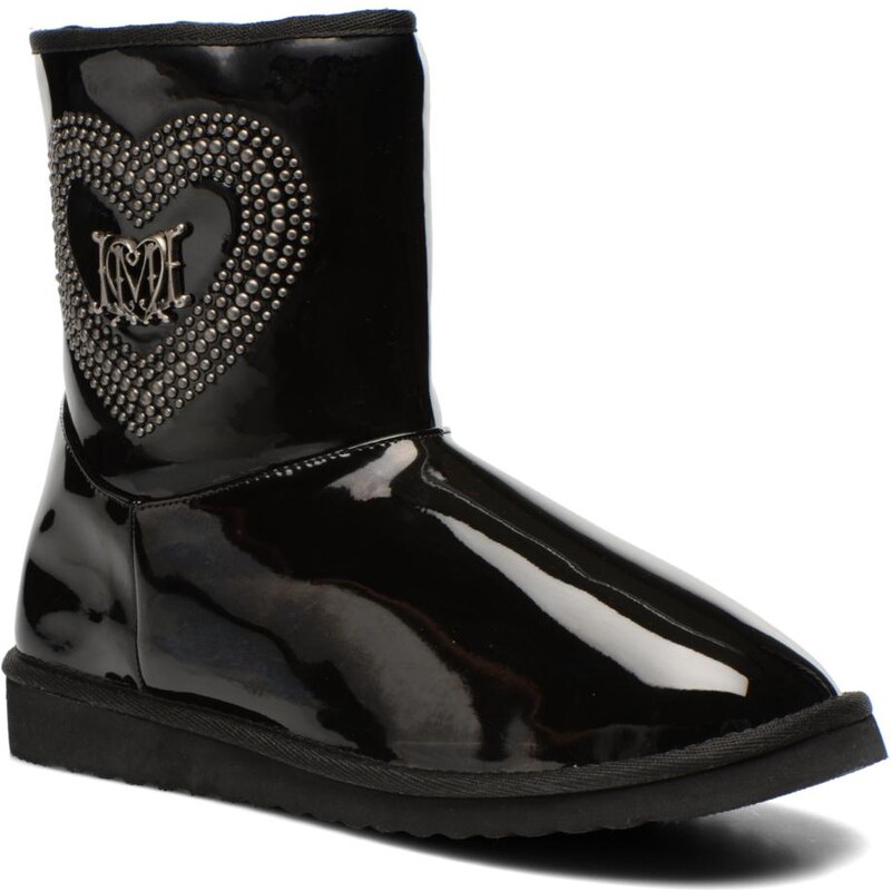 SALE - 30% - Love Moschino - Patent heart - Stiefeletten & Boots für Damen / schwarz