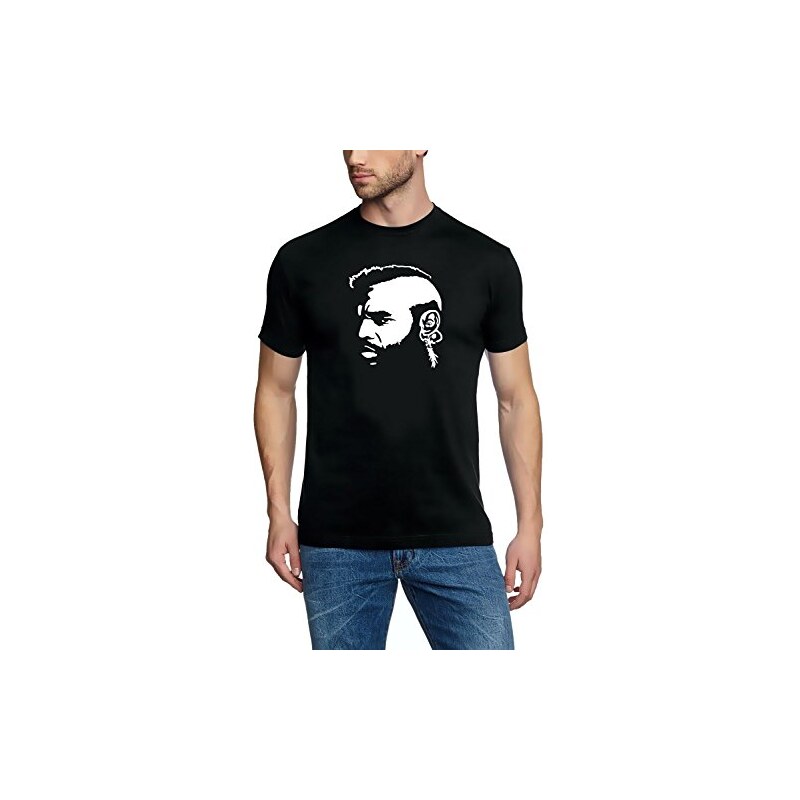 Coole-Fun-T-Shirts MR. T t-shirt A-TEAM ACTION TEAM S M L XL XXL XXXL schwarz / weiss