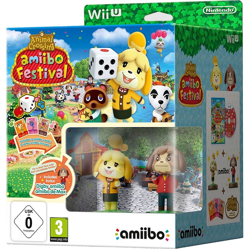 Animal Crossing: amiibo Festival + 2 amiibo-Figuren + 3 amiibo-Karten Nintendo Wii U