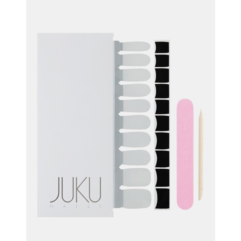 Juku Nails - Nagelspitzenaufkleber im French-Manicure-Design - Schwarz - Schwarz