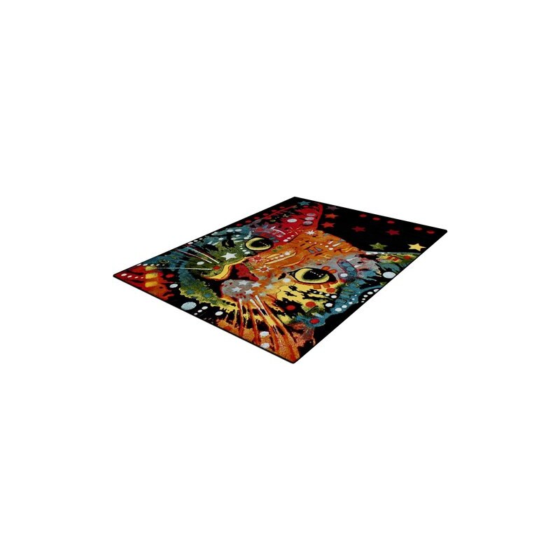Teppich Trend-Teppiche Kolibri 11011 Katzenmotiv TREND TEPPICHE schwarz 2 (B/L: 80x150 cm),3 (B/L: 120x170 cm),4 (B/L: 160x230 cm),6 (B/L: 200x290 cm)