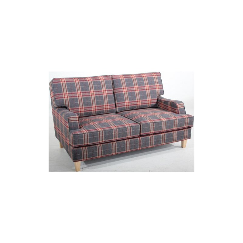 2-Sitzer Sofa Penny in stylischem Karodesign MAX WINZER 366 (=rot-grau-kariert)